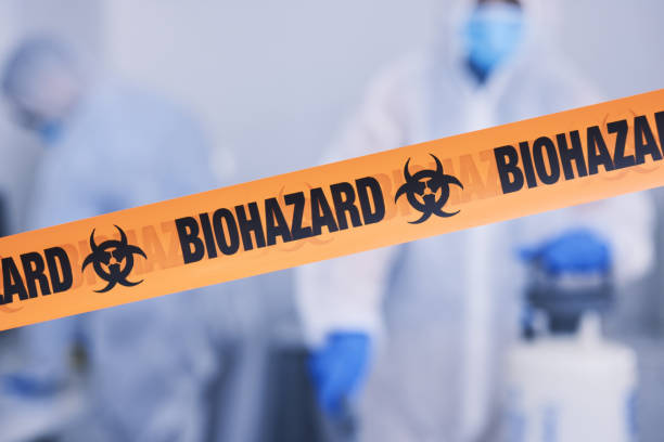 Professional Biohazard technician working in Dover, AR